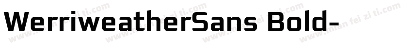 WerriweatherSans Bold字体转换
